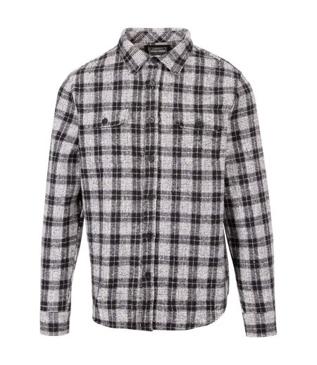 Mens Portlaw Checked Shirt Black White Trespass