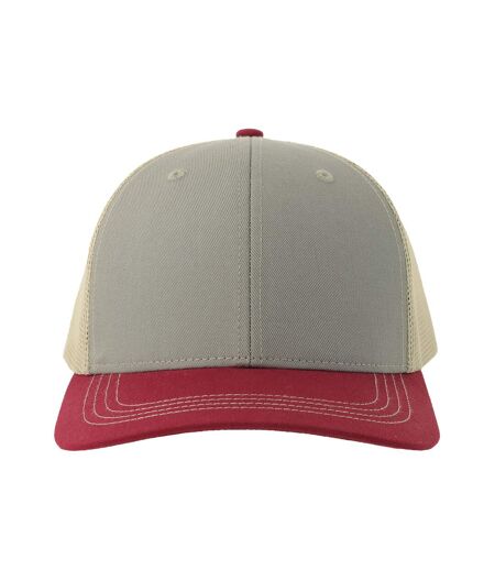 Casquette Trucker Motif/style 6 Panneaux Sonic-s Adulte Gris Bordeaux Beige Gris Atlantis Headwear