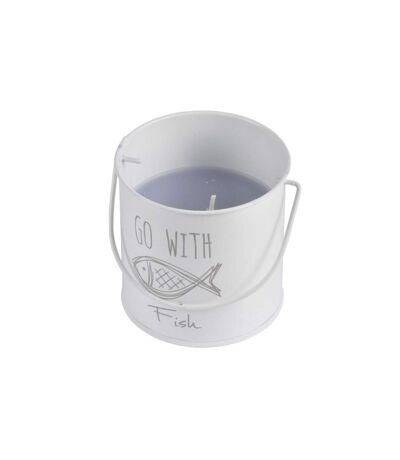Bougie Parfumée en Métal Blue Wave 7cm Bleu Clair