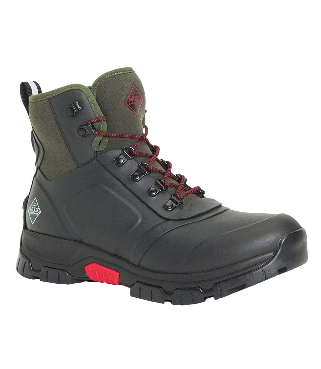 Mens Apex Wellington Boots Black Dark Green Muck Boots-1