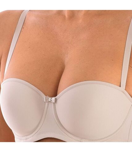 MARIEL women's basic strapless microfiber bra