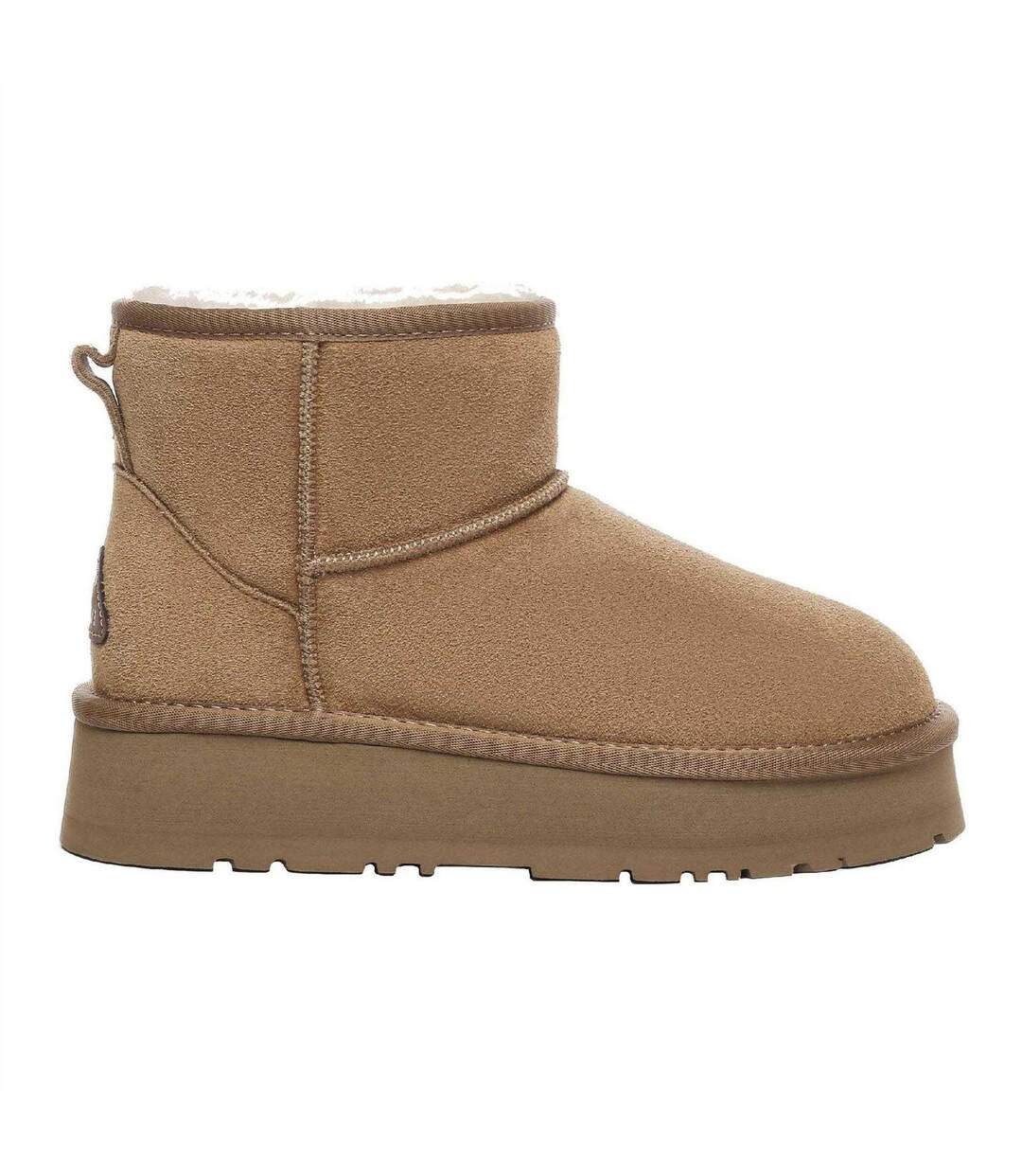 Bottes Mini Classic Femme Marron Gris EverAu-1