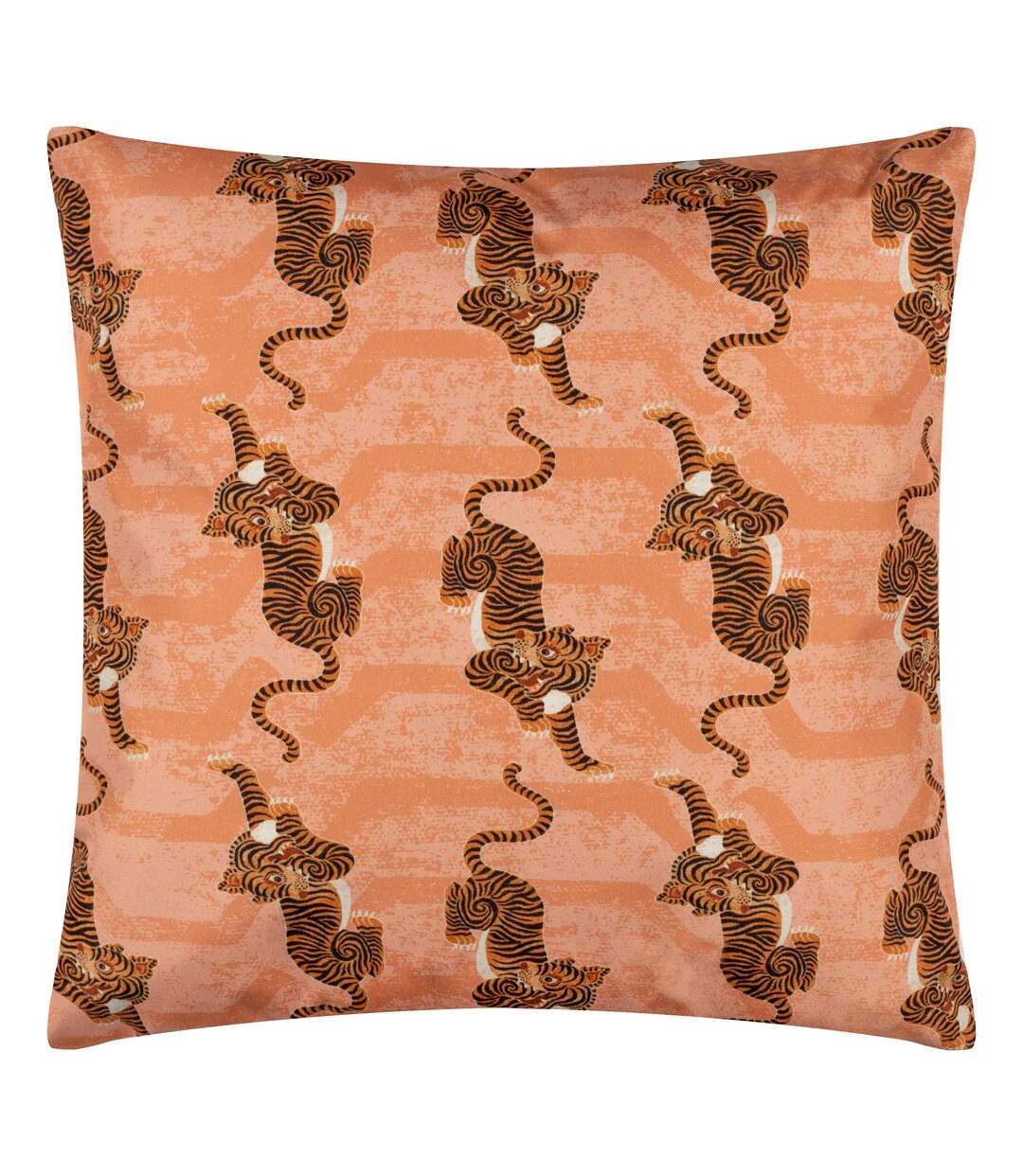 Tibetan tiger outdoor cushion cover 43cm x 43cm coral Furn