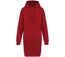 Robe sweat à capuche - Femme - PAT5005 - rouge hibiscus-1