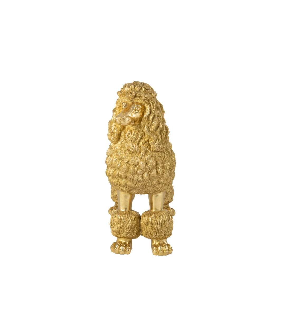 Statue Caniche Debout Trina 79cm Doré-3