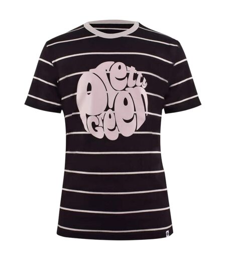 T-shirt Motif/style À Rayures Homme Noir Pretty Green