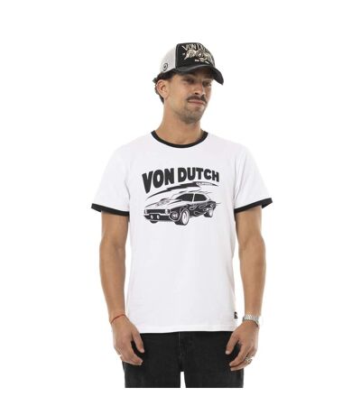 T-shirt homme en jersey stretch print devant Driver Vondutch