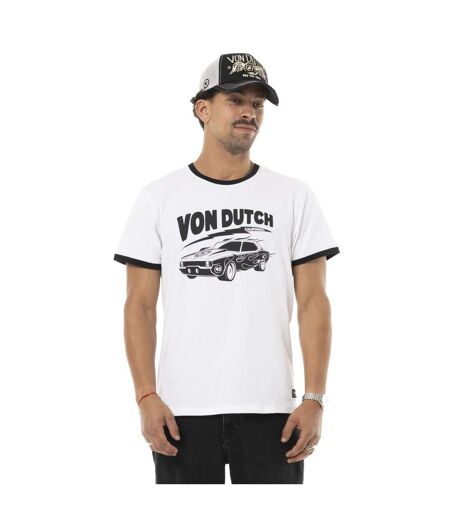 T-shirt homme en jersey stretch print devant Driver Vondutch