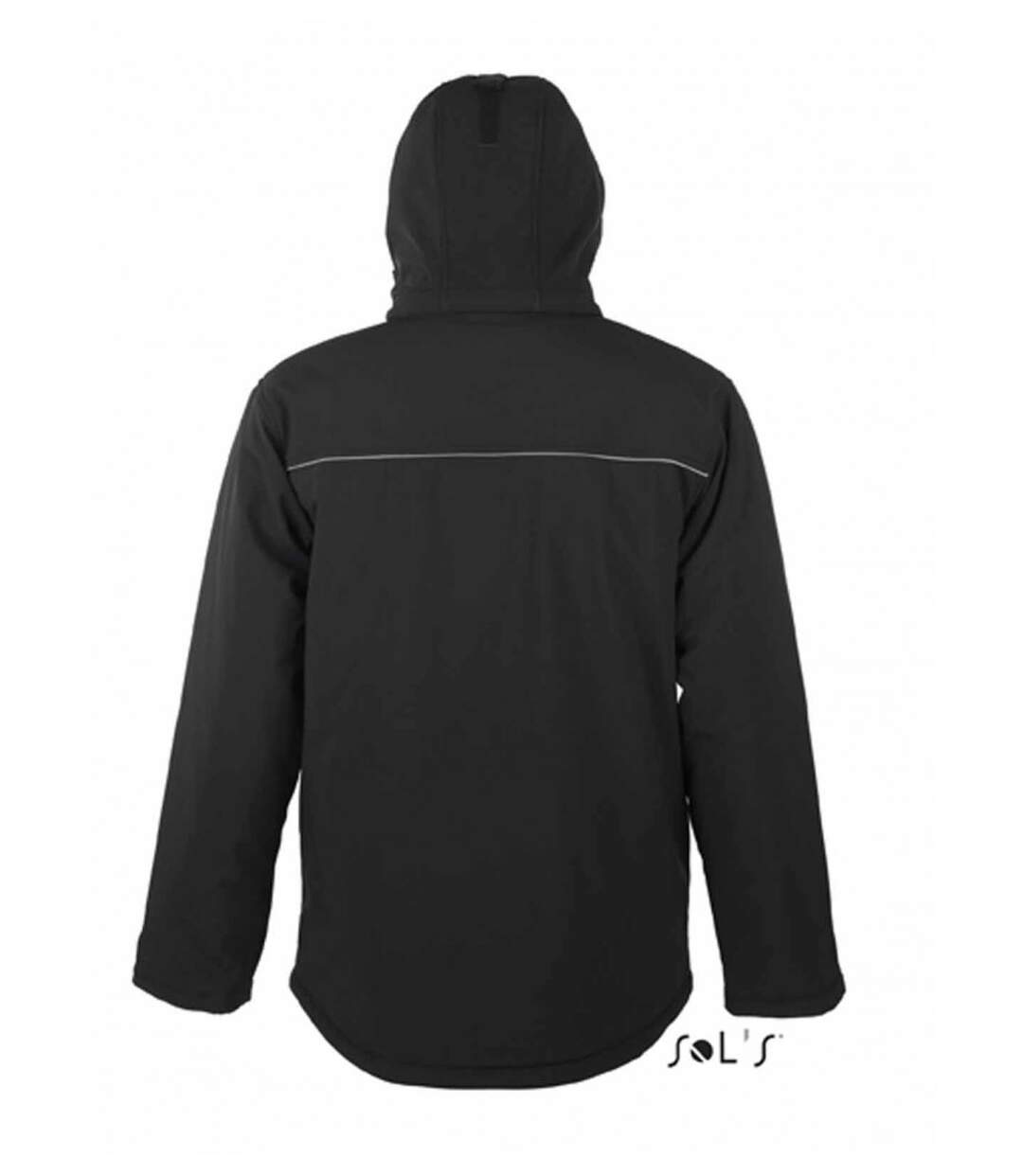 Veste parka softshell doublée et matelassée - 46604 - noir