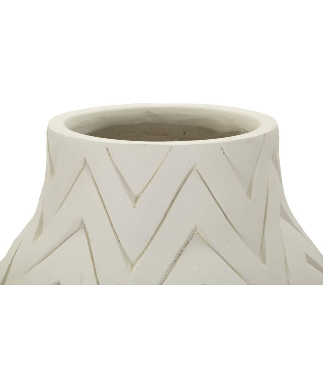 Vase Design en Céramique Winter 60cm Crème-3