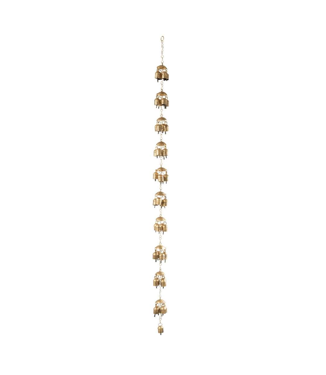 Suspension Déco en Métal Cloches 152cm Doré-1