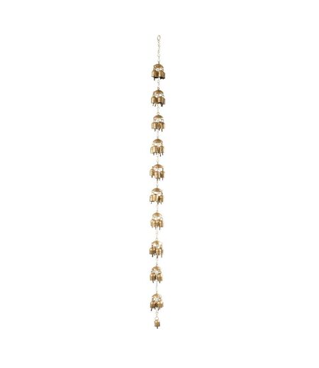 Suspension Déco en Métal Cloches 152cm Doré