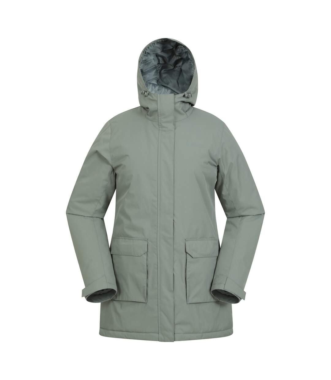 Womens/ladies ranger water resistant padded parka khaki green Mountain Warehouse-1