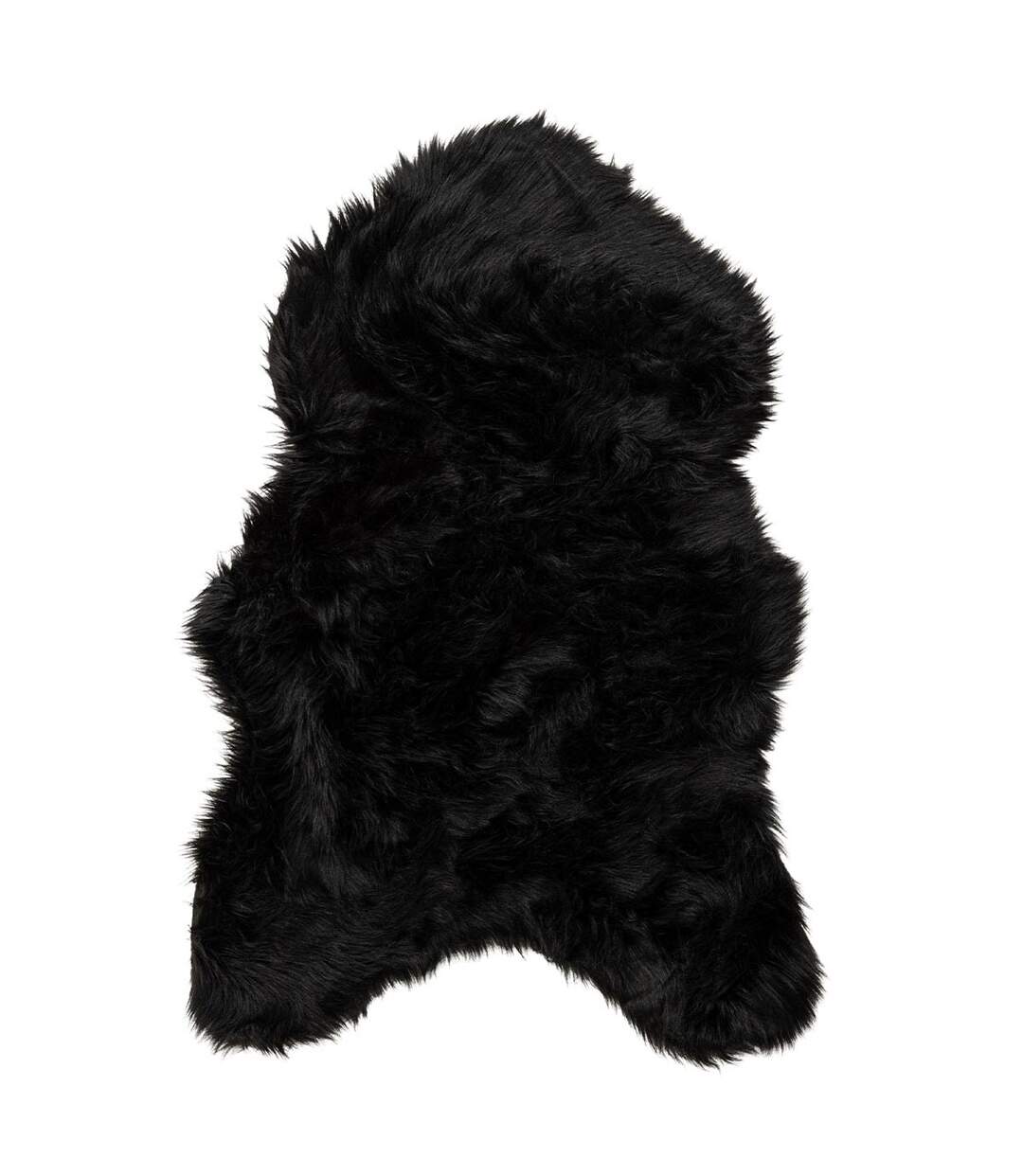 Tapis Imitation Fourrure Katy 60x90cm Noir-1