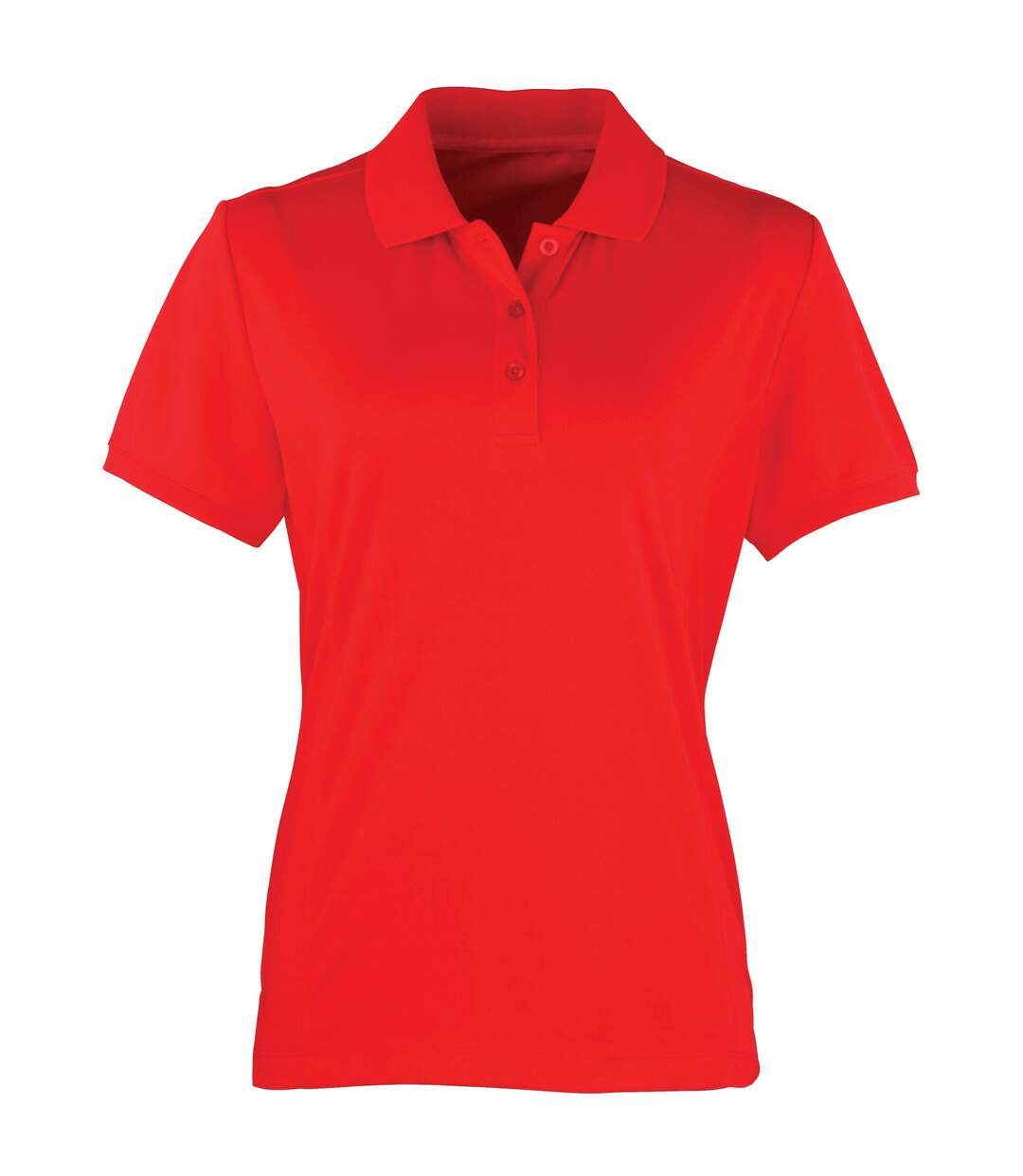 Coolchecker polo à manches courtes femme rouge fraise Premier