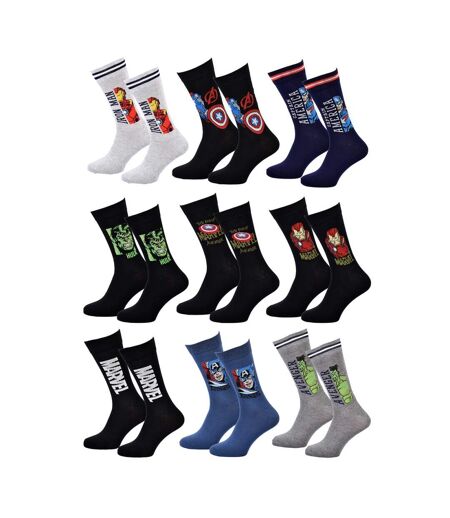 Chaussettes Pack Cadeaux Homme SUPERHEROS - Pack de 9