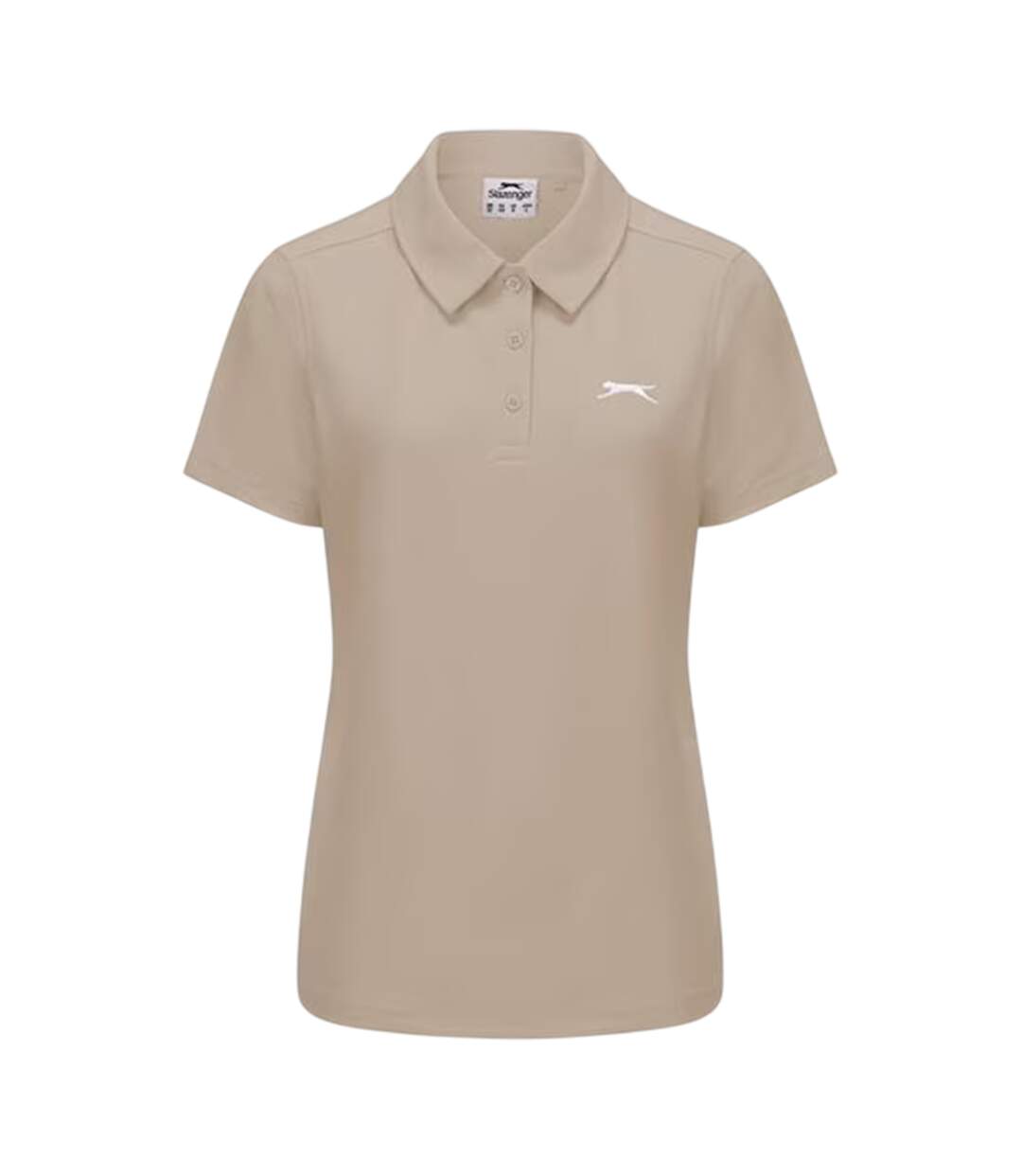 Polo Motif/style Logo Femme Beige Slazenger-1