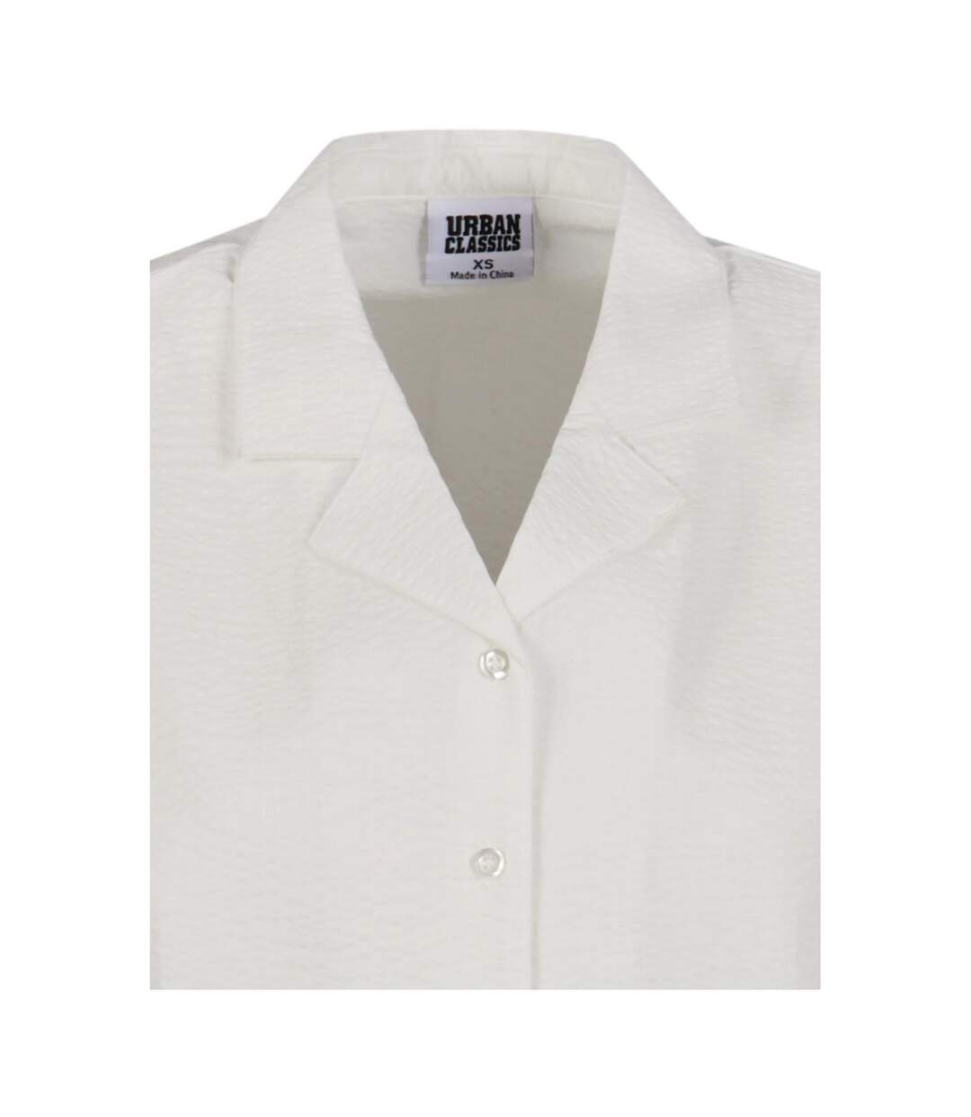 Womens/ladies Seersucker Shirt White Urban Classics-3