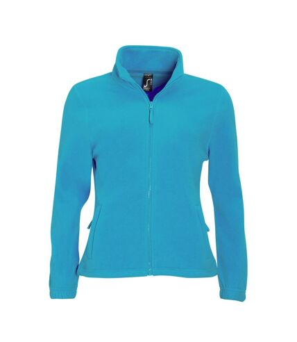 SOLS Womens/Ladies North Full Zip Fleece Jacket (Aqua)