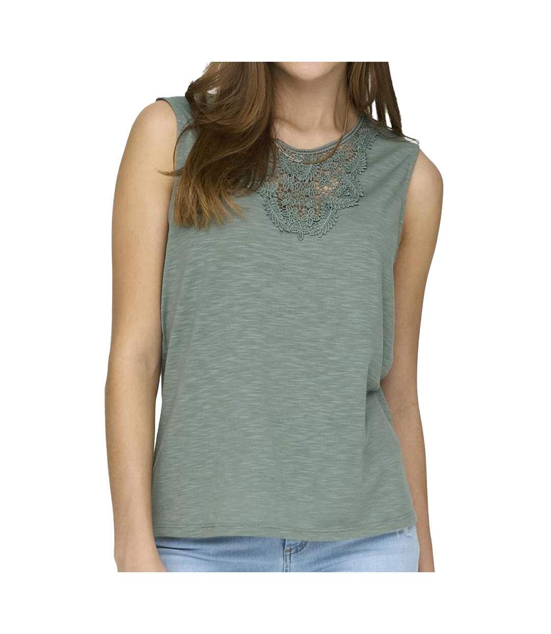 Débardeur vert  femme jdy dodo-1