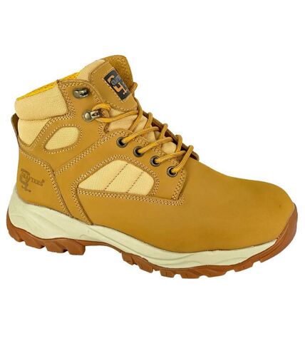 Grafters Mens Action Nubuck Safety Boots (Honey) - UTDF2262