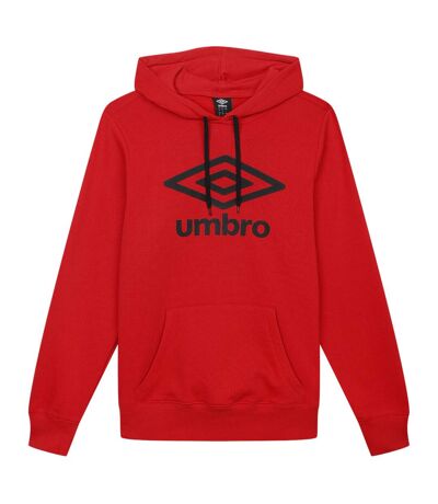 Mens logo hoodie vermillion Umbro