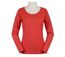 MAYFLOWER - TEEF2006C - Tee-shirt femme manches longues en coton flammé orange-3