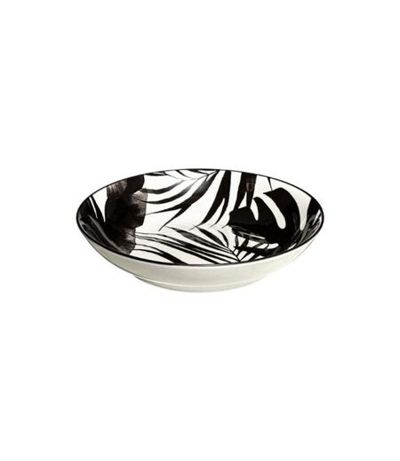 Lot de 6 Assiettes Creuses Palme 20cm Noir
