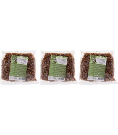 Vers de farine séchés 125 gr (Lot de 3)