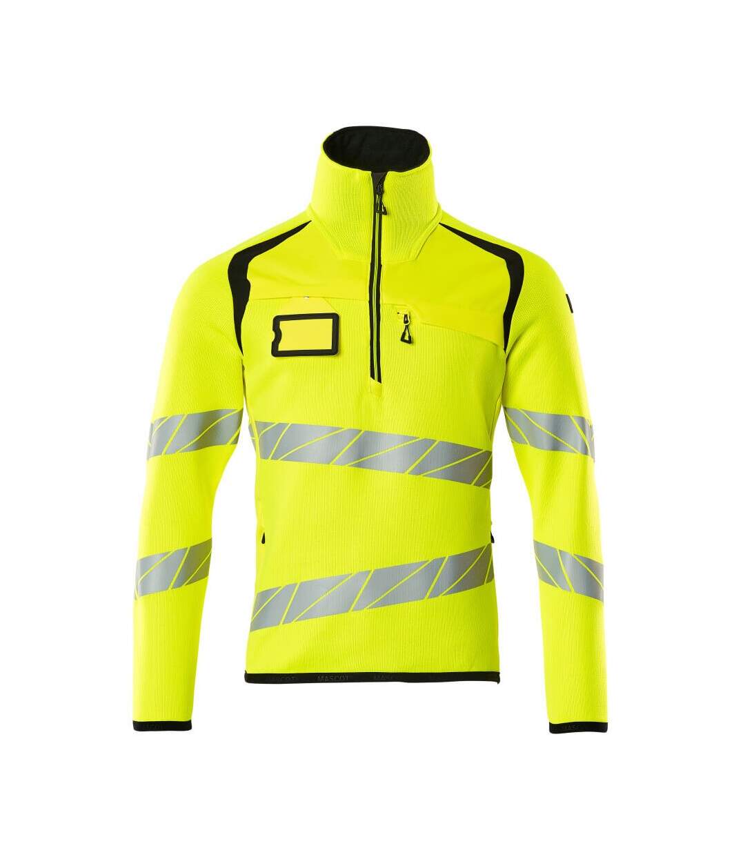 Pull Accelerate Safe Homme Jaune Fluo Noir Mascot-1