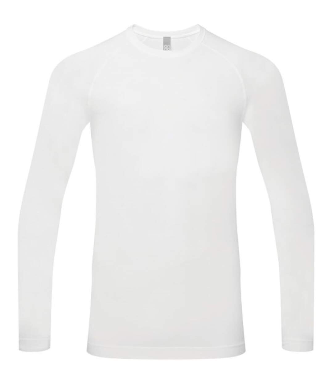 T-shirt manches longues col rond - NN270 - blanc - homme