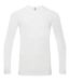 T-shirt manches longues col rond - NN270 - blanc - homme