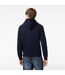Mens Fleece Pull Over Sport Hoodie Navy Lacoste-3