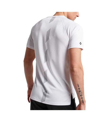 T-shirt Blanc Homme Superdry Train Active - L