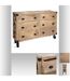 Buffet d'intérieur 6 Tiroirs Silas - Bois et métal-4