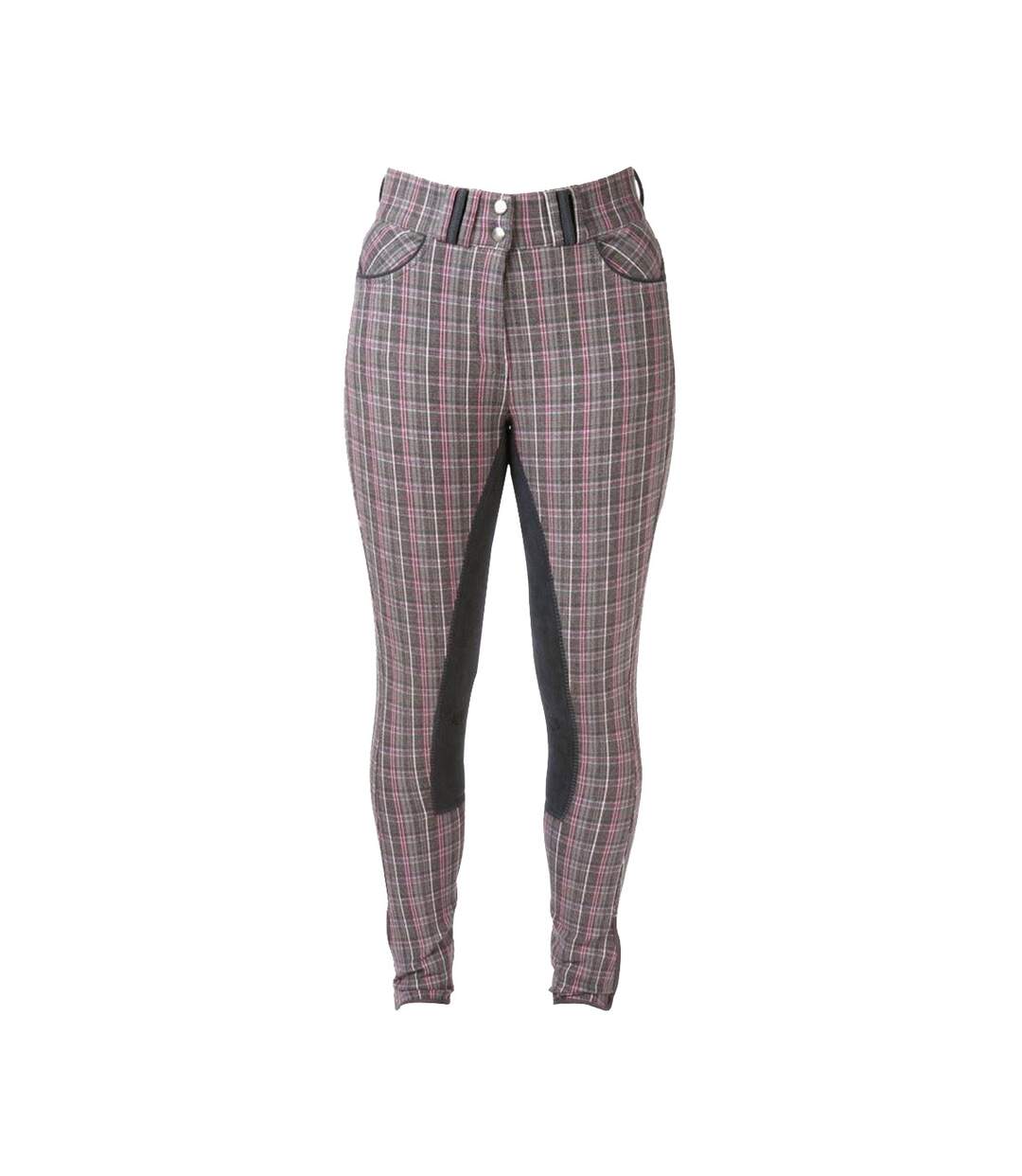 Frayer ladies breeches gray/pink check HyPERFORMANCE