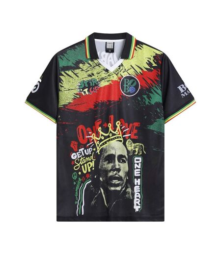 Unisex Adult One Love Bob Marley Jersey Multicoloured Amplified