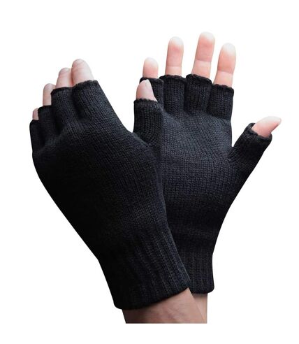 Mens 3M Thinsulate Thermal Fingerless Gloves M/L