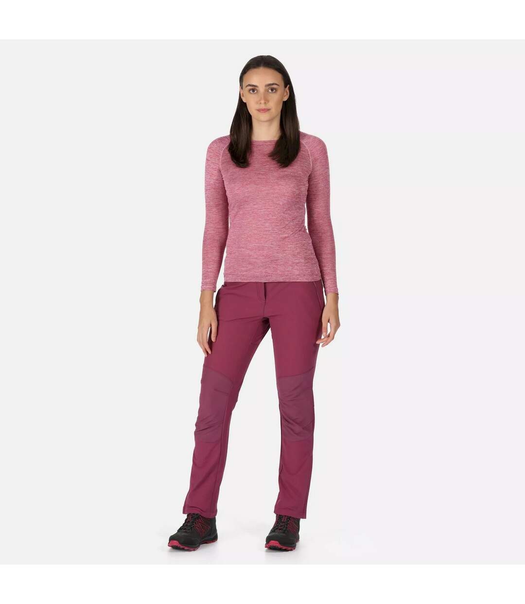 Pantalon De Randonnée Questra Femme Amarante Regatta-1