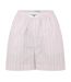 Womens/ladies Poplin Vertical Stripe Relaxed Fit Chino Shorts Pink Jack Wills-1
