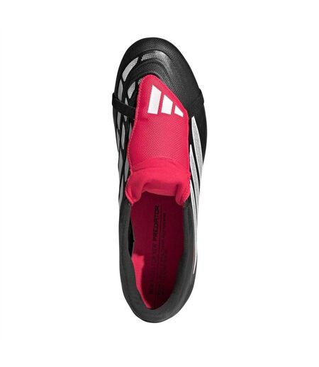 Mens Predator Firm Ground Football Boots Black Red Adidas