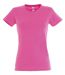 T-shirt manches courtes - Femme - 11502 - rose orchidée