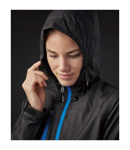 Stormtech Womens/Ladies Olympia Soft Shell Jacket (Black/Azure Blue)