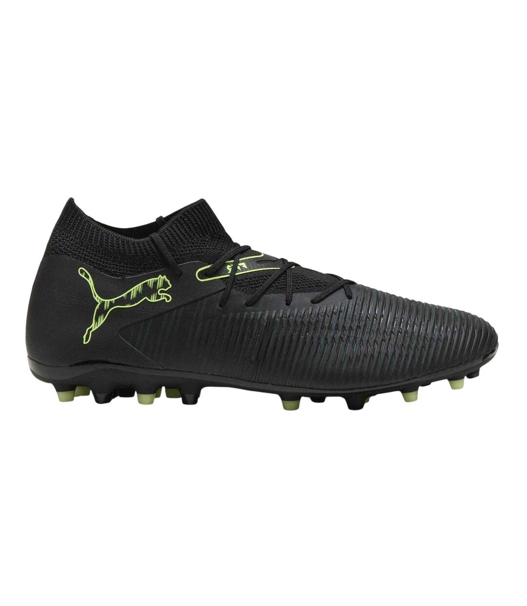 Mens Future 8 Match Flat Firm Ground Football Boots  Black Puma-1