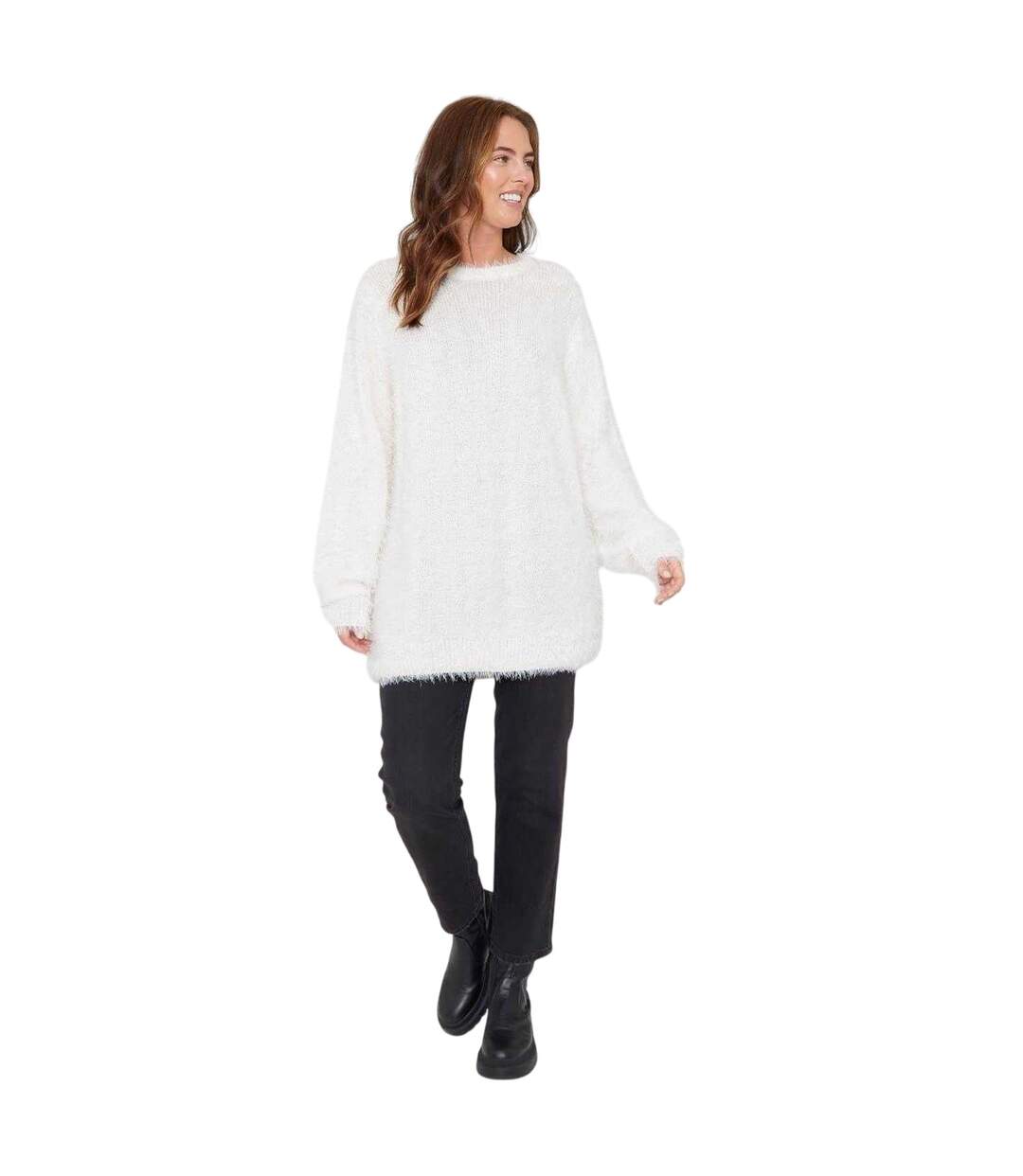 Sweat Femme Crème Be You-4