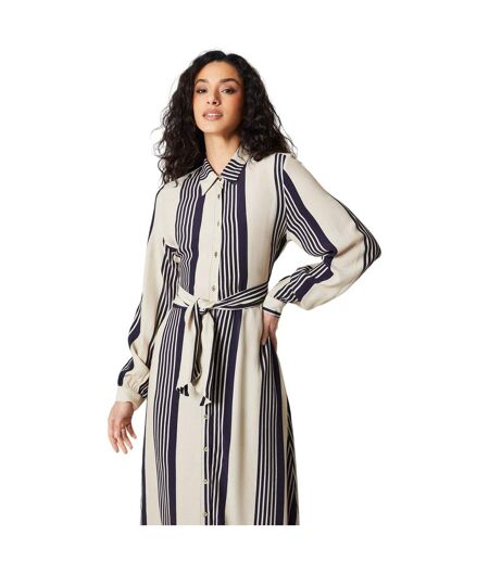 Robe chemisier mi-longue femme bleu marine Principles