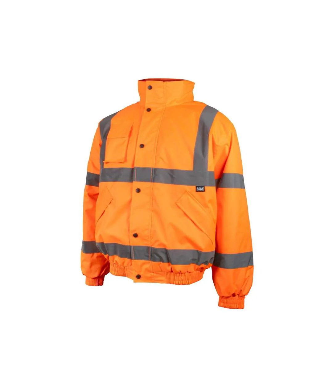 Hi-vis Orange Bomber Jacket Multi Colour Scan-1