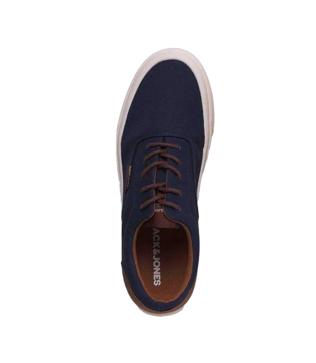 Mens Canvas Trainers Navy Blazer Jack And Jones-4