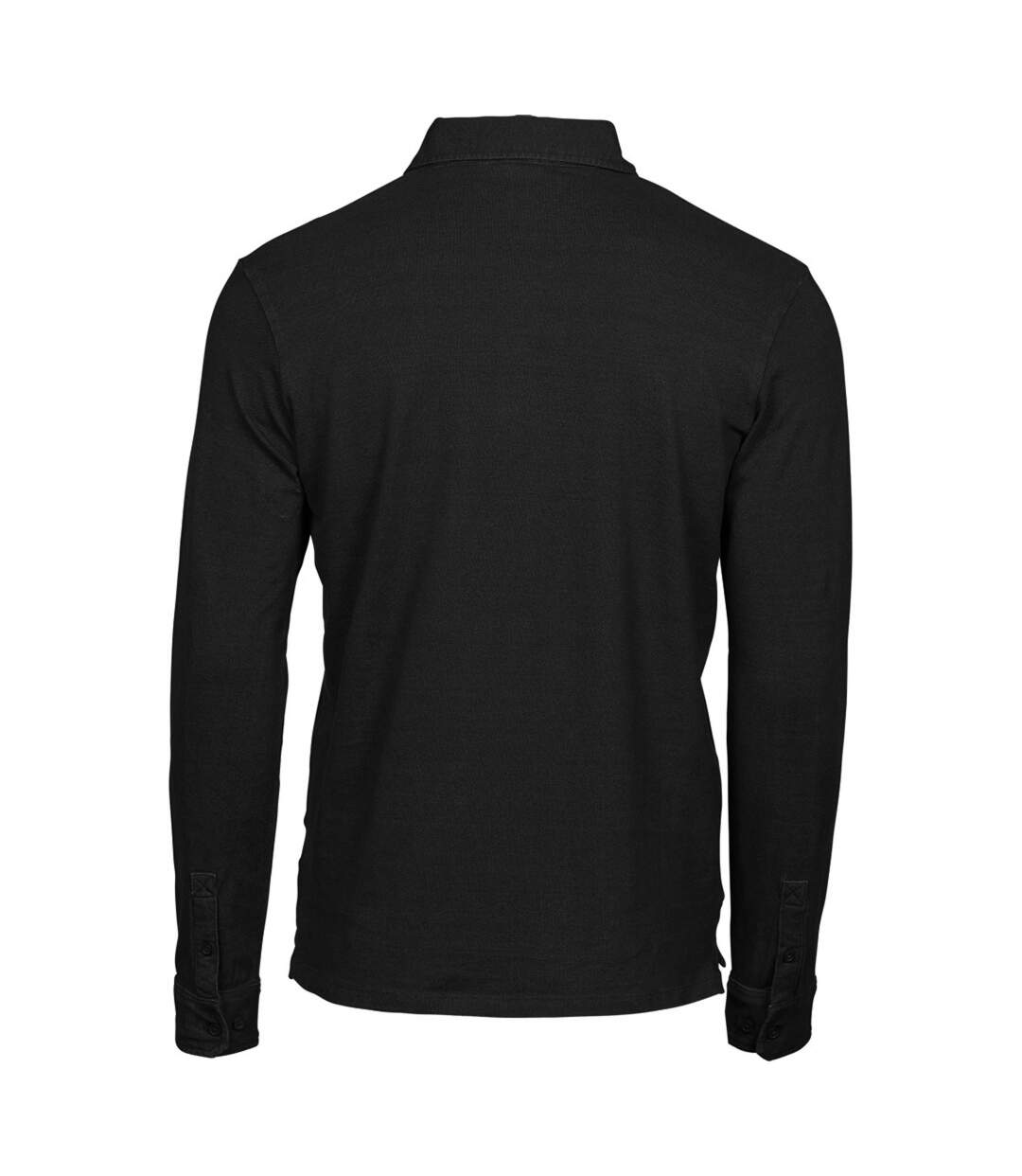 Polo à manche longues fashion stretch homme noir Tee Jays