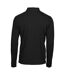 Tee Jays Mens Long Sleeve Fashion Stretch Polo (Black)